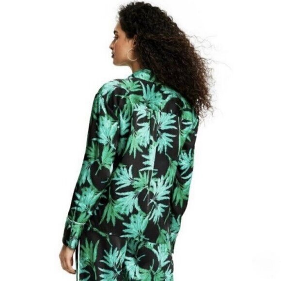 Fe Noel x Target Palm Print Long Sleeve Button Down Shirt NWOT - Picture 5 of 5